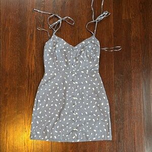 Abercrombie & Fitch Blue Polka Dot Mini Dress